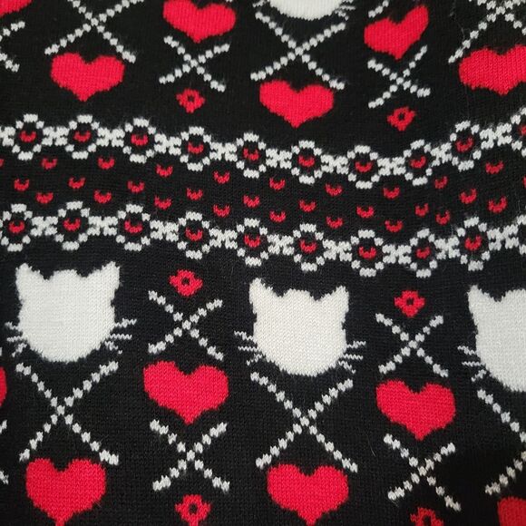 Torrid Full Length Signature Waist Sweater Cat & Heart print Leggings Size 1 - Picture 2 of 6